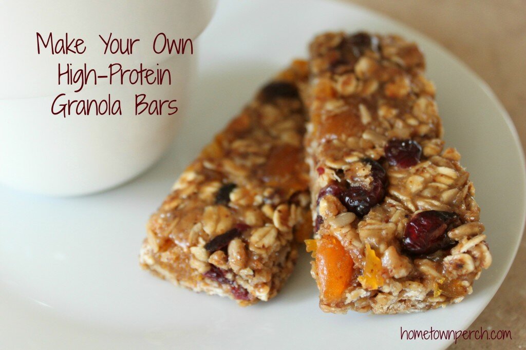 Homemade high protein granola bars